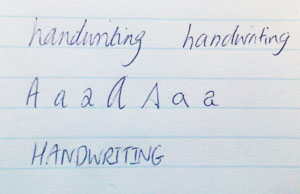 Forensic Handwriting Sample